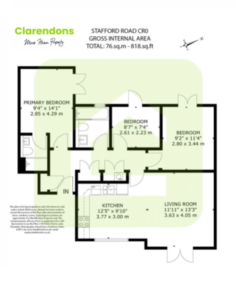Floorplan for Croydon, Surrey, CR0