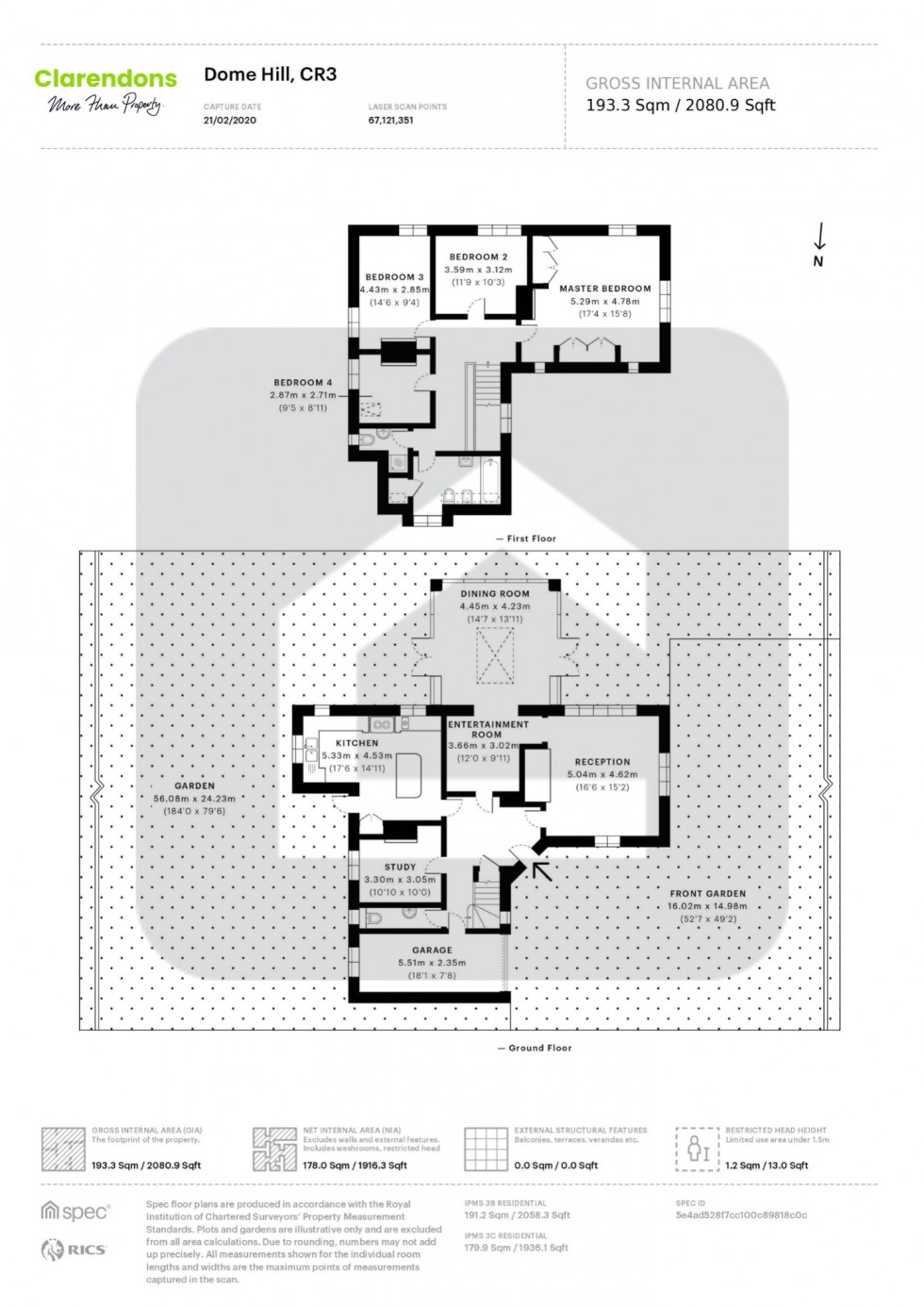 Floorplan for Caterham, Surrey, CR3